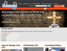 Tablet Screenshot of onthelineministries.com